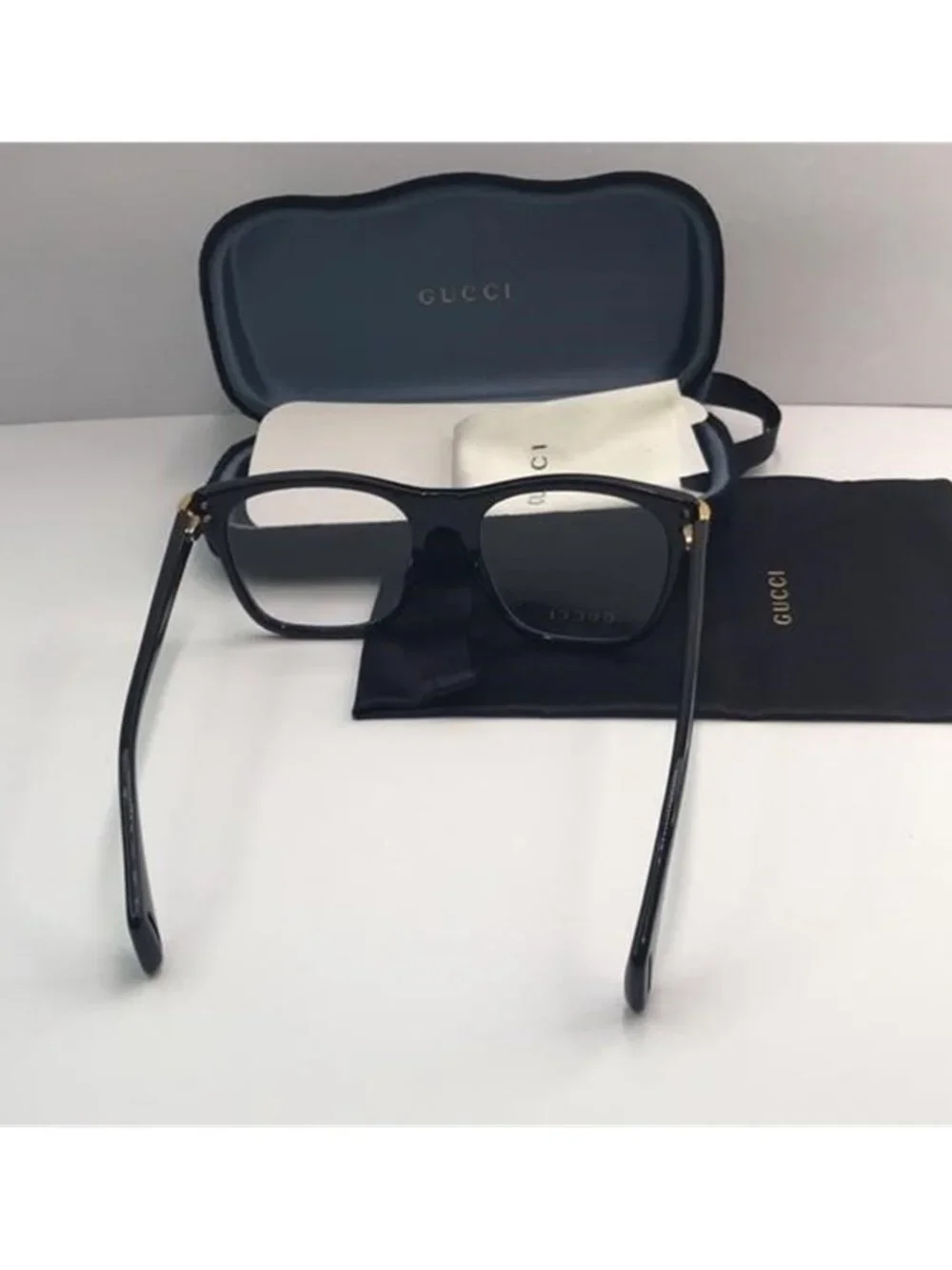 Gucci Square Eyeglasses GG0526O 001 Black 54mm 526